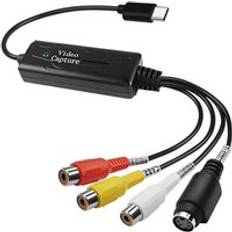 USB-A Capture & TV Cards Tlily AV to USB C Video Capture Card Adapter
