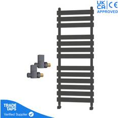 Heated Towel Rails GravaHaus Marvella Flat Panel Towel Radiator 1300 x 500 mm Anthracite