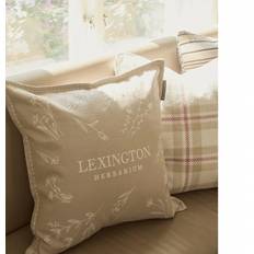Lexington Herbarium Linen Cotton Cushion Cover Beige White Pudebetræk Beige (50x50cm)