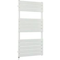 Heated Towel Rails Milano Modern Flat Panel Heated Towel Rail 1200mm x 600mm White