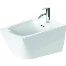 Toalettstol med bide Duravit Bide Viu Blank Kantig 37x57 cm