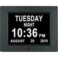 Alarm Clocks XYTGOGO Digital Alarm Clock 8 Inch Black