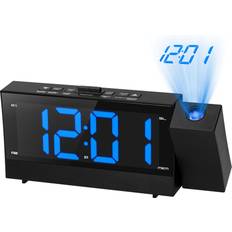 Alarm Clocks Tomtop Jms Digital Projection Alarm Clock 6.4-inch Large Screen