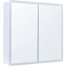 Bathroom Furniture Living and Home Double Door Frameless Mirror Cabinet