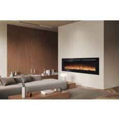 Fireplaces Adam Orlando Wall Mounted Electric Fire 60 Inch