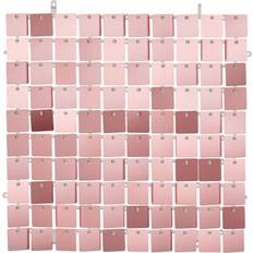 Rosaguld Serpentiner PartyDeco Pailletpanel Roséguld 30x30 cm