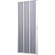 Barato Puertas de Ducha Forte Puerta De Ducha De PVC Plegable Blanca H 185 Mod Flex Con Apertura Lateral 80 cm