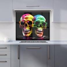 Splash Guards on sale Warren Reed Happy Skeletons Kitchen Splashback 600mm x 750mm Splash Guard