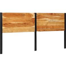 Headboards vidaXL 200 cm Solid Wood Acacia and Iron Headboard