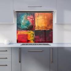 Pink Splash Guards Warren Reed Colours In Conflict Kitchen Splashback 900mm x 750mm Splash Guard