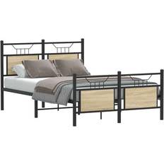 Beds & Mattresses vidaXL Bed Frame without Mattress Sonoma Oak 120x190 cm