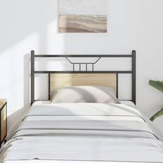 Ek Sänggavlar vidaXL Sonoma 80 cm Konstruerat Trä och Stål Sänggavel