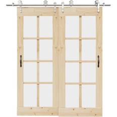 Sliding Doors on sale vidaXL Hardware Kit 200 cm Stainless Steel Silver Sliding Door (x)