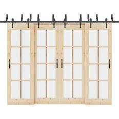 Sliding Doors on sale vidaXL Hardware Kit 305 cm Steel Black Sliding Door (x)