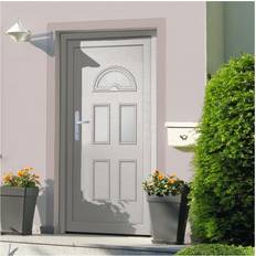 Alluminio Porte Esterne vidaXL Vit PVC 88 200 cm Ytterdörr S 0502-Y (x)