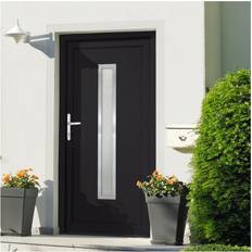 Grey External Door vidaXL Front Anthracite 88 200 cm PVC External Door (x)