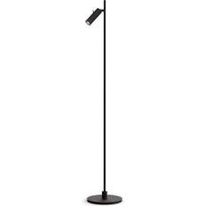 Herstal Pipeline 1 Matt Black Floor Lamp