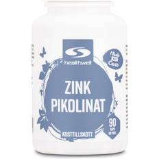 Vitaminer & Kosttillskott Healthwell Zinkpikolinat Kaps 90 st