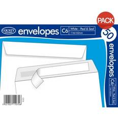 Envelopes & Mailing Supplies County Stationery C6 Self Seal Envelope Pack of 10