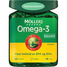 Mollers Pharma Omega-3 Høykonsentrert Kapsler 80 st