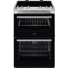 60cm - Electric Ovens Cookers AEG 5000 Series CIX6500ABM Electric Cooker Stainless Steel