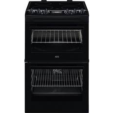 AEG Electric Ovens Ceramic Cookers AEG CCX1530ACB 55cm SurroundCook Cooker Black