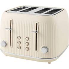 Toasters George Home Cream Textured 4-Slice Toaster