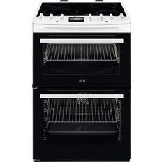 AEG 60cm Ceramic Cookers AEG CCX6740ACW 60cm SteamBake Cooker White