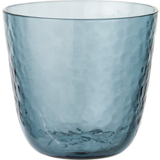 Broste Copenhagen Hammered Tumbler 15 cl Blå Tumblerglas