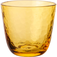 Broste Copenhagen Hammered Tumbler 15 cl Amber Tumblerglas