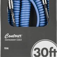 Fender Contour 30' Coiled Cable Lake Placid Blue