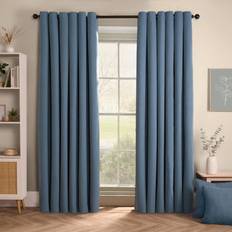 Curtains & Accessories OHS Woven Texture Pair of Blackout Curtains 66 x 90 in