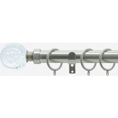Curtains & Accessories New Edge Blinds Brushed Steel 28mm Glass Bubbles 230 cm
