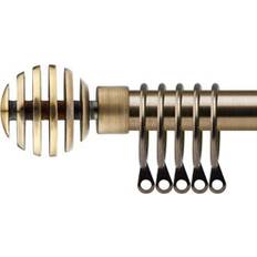 Curtain Accessories New Edge Blinds Geneva Extendable Metal Curtain Pole Set 160-300 cm