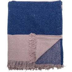 Bloomingville Cadeo Throw 130 x 160 cm Blue Blankets Blue, Pink