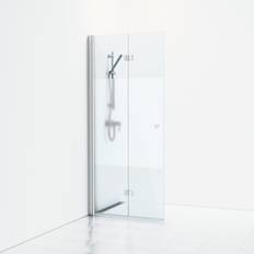 Svedbergs Skoga Brusedør 67 cm Halvfrostet Glas Mat Aluminium Profil