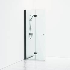 Svedbergs Skoga Brusedør 67 cm Klart Glas Mat Sort Profil
