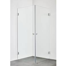 Hafa Brusehjørne Infinity 100 x 100 Krom