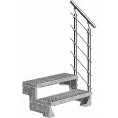 Außentreppen Dolle Außentreppe Gardentop 80 cm Gitterrost