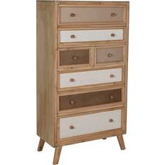 Linne Byråer Home ESPRIT Stilren Kommod 75 x 35 x 138 cm Byrå