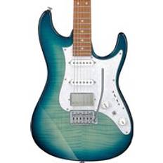 Ibanez Elgitarrer Ibanez AZ22S1F Transparent Turquoise Burst