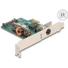 DeLock PCI Express x1 Netværkskort 2,5 Gigabit LAN 1 x M12 PoE+