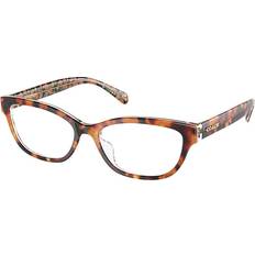 Coach HC6250U 5857 51 Briller Kvinder Tortoiseshell Orange Floral 51mm
