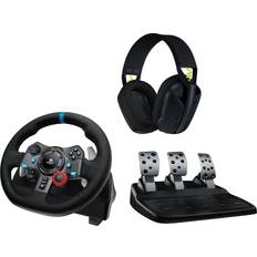 Logitech steering wheel Logitech G 29 Steering Wheel with G435 Headset Bundle