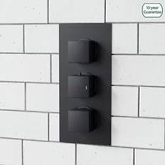 Square 3 Dial 2 Outlet Concealed Thermostatic Shower