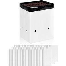 iPower 150-Pack 1 Gallon Grow Bags Black and White Panda