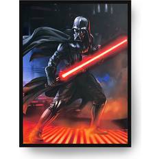 Framed Art Disney Disney Star Wars Light Up Canvas 30 x 40 cm Framed Art