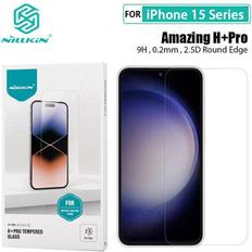 Nillkin Schermprotectors Nillkin iPhone 15 Pro Max Glas Screen Protector 9H Tempered Glas