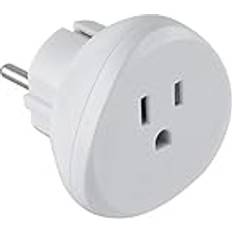 Electraline 70059 Reseadapter USA Tyskland Europa Vit