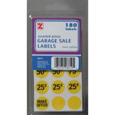 Self Adhesive Garage Sale Labels 3/4" Circle 180 Labels